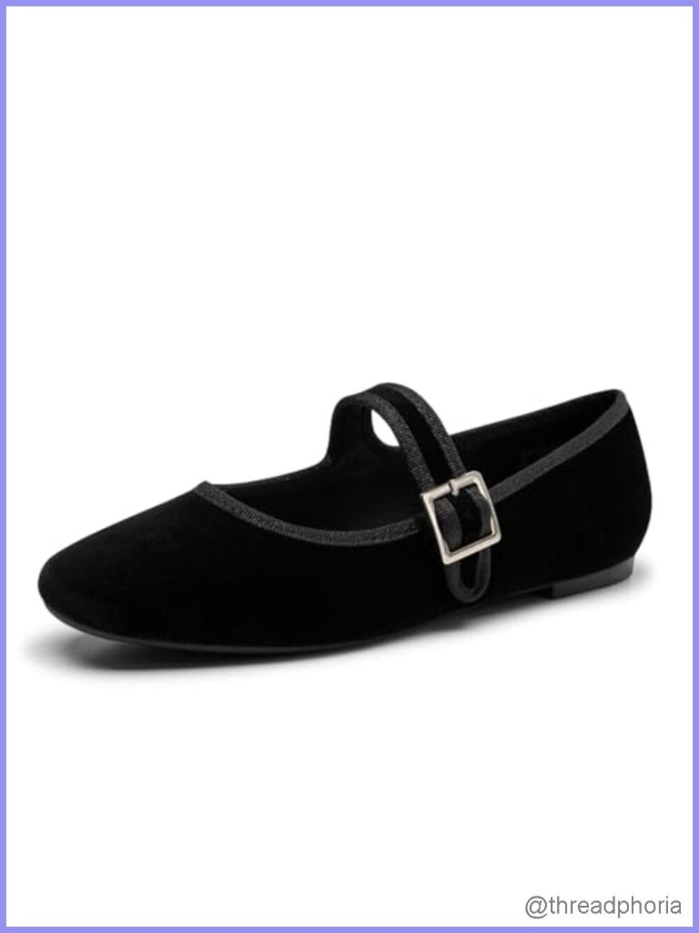 Velvet Mary Jane Ballet Flats Women Comfortable Dress Shoes